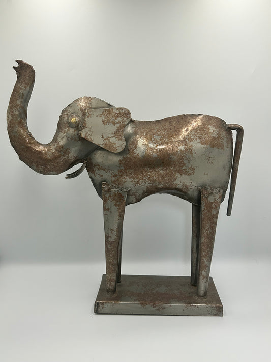 Metal Elephant Statue